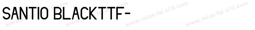 Santio Blackttf字体转换